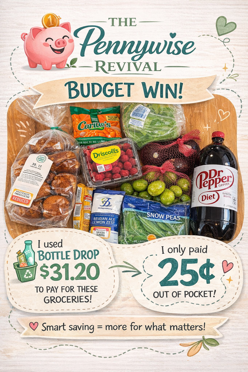 Pennywise Revival Budget Win Grocery Haul